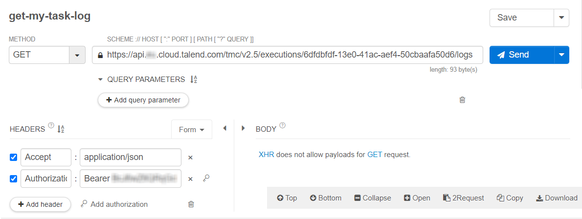 Get customer logs